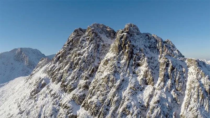 Aerial shot of Tryfan