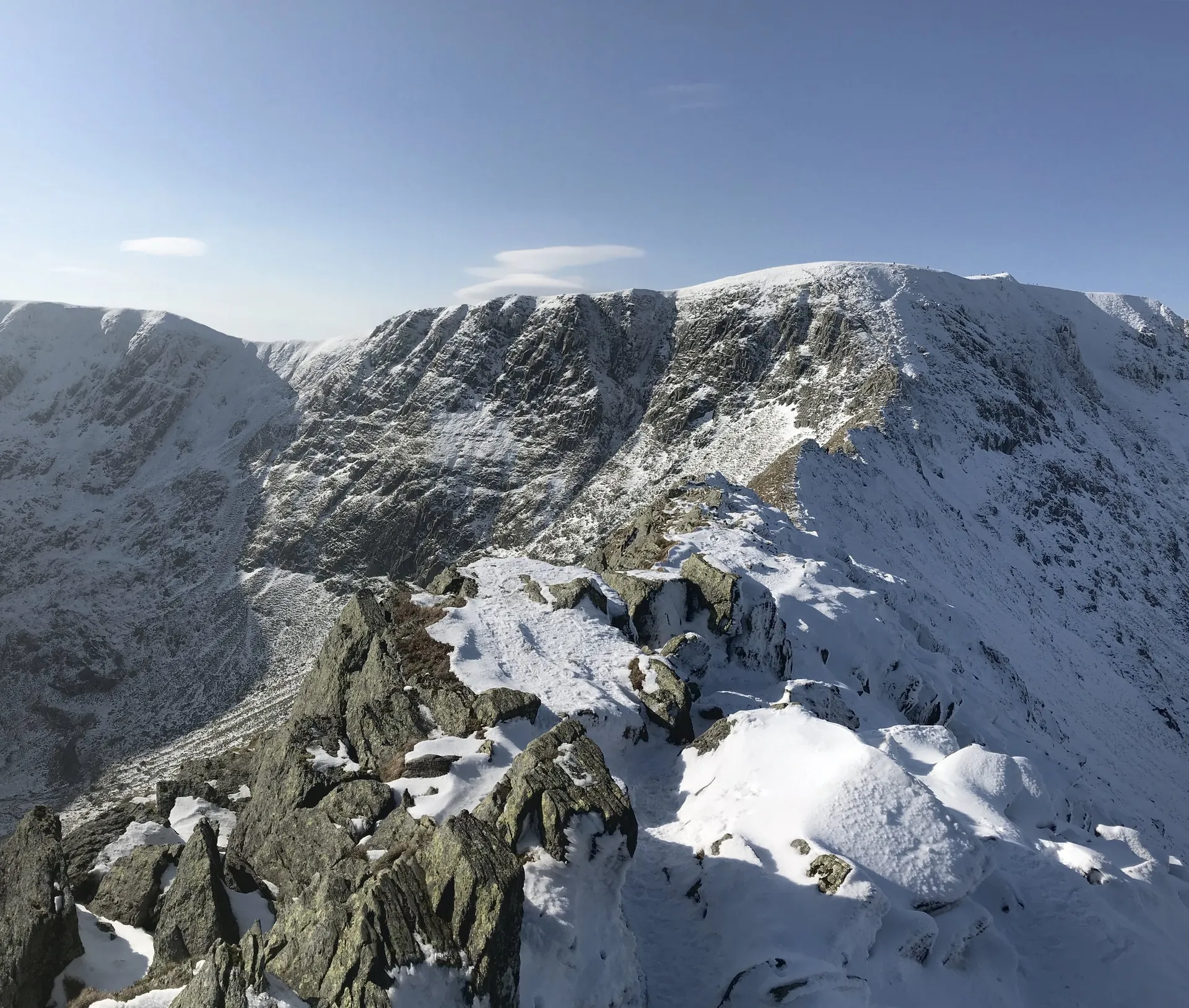 Striding Edge in winter