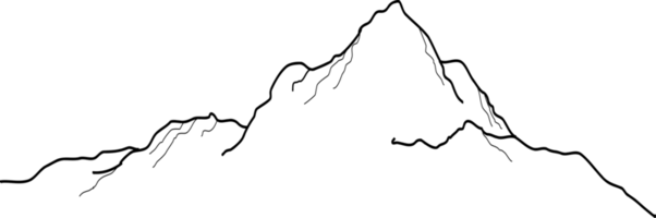 Mountain Line Art